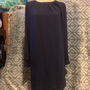 H&M Navy Blue Long Sleeve Dress Size 12